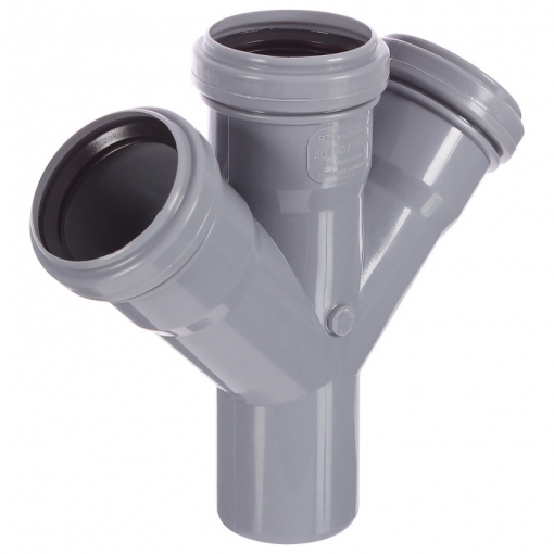 Крестовина канализационная одноплоскостная 50/50/50x45°
