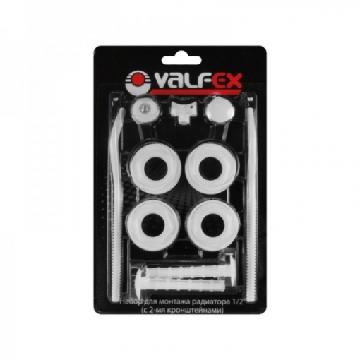 Комплект для монтажа радиаторов с 2-мя кронштейнами 1/2", VALFEX